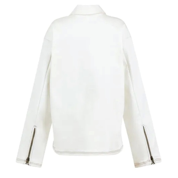 Nwt Laina Rauma Off-White Workman Utility Jacket new tags sz Med Jean Machine - Picture 15 of 16